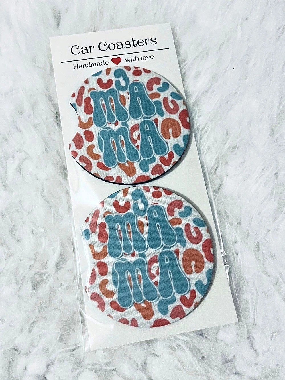 Coasters Abstract Coaster Set Blue & White